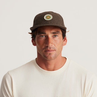 Roark Campover Strapback Hat with 6-panel unstructured design and adjustable strapback closure.