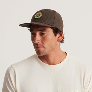 Roark Campover Strapback Hat with 6-panel unstructured design and adjustable strapback closure.