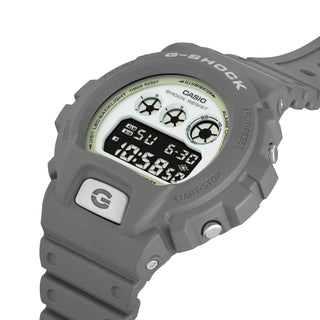 G-SHOCK DW6900HD-8 watch, dark gray with luminescent parts, LED Super Illuminator, resin band.