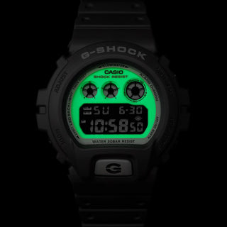 G-SHOCK DW6900HD-8 watch, dark gray with luminescent parts, LED Super Illuminator, resin band.