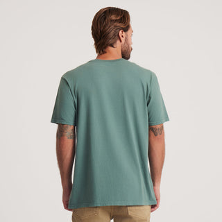 Roark Expedition Pocket Tee in Tundra, short-sleeve, 100% cotton, designed for comfort and adventure.