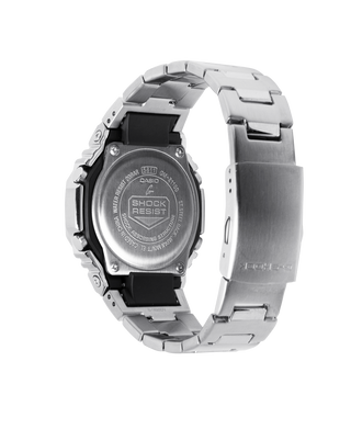 G-SHOCK GM2110D-2B with stainless steel bezel, shock resistance, 200m water resistance, and double LED light.