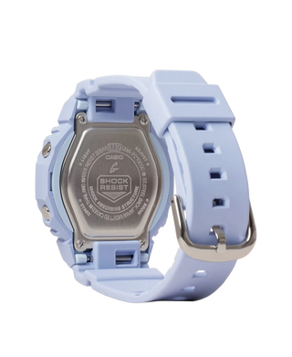 G-SHOCK sunset-inspired watch with color gradation dial and stainless steel touches.