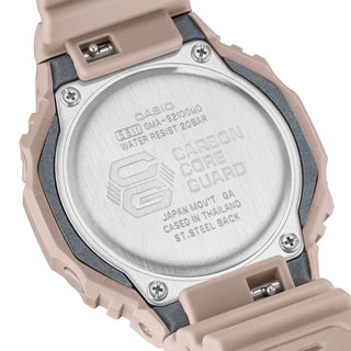 G-SHOCK GMA-S2100MD-4A watch with a minimalist pink gold dial and durable resin band.