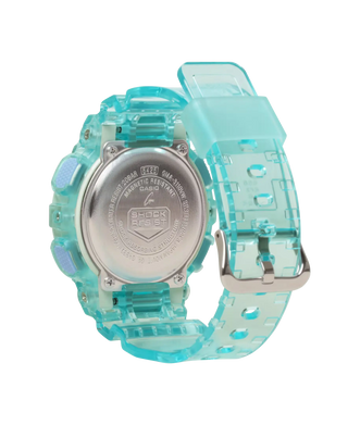 G-SHOCK GMAS110VW-2A Analog-Digital Watch, translucent with vapor deposition finish.