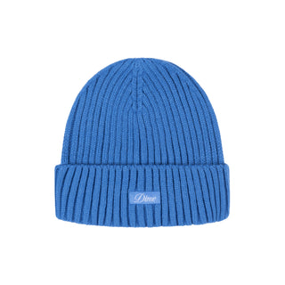 Dime Cursive Fold Beanie in Sky Blue with fold-over design and cursive logo embroidery.