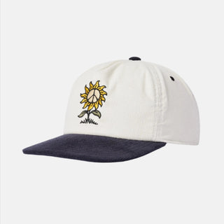 Katin Sunflower Corduroy Hat in Vapor Gray with custom embroidery.