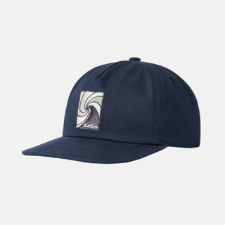 Katin Tempest Twill Hat in Polar Navy with custom embroidery.