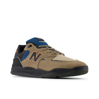 New Balance Numeric Tiago Lemos 1010 Shoes in Mushroom/Black, suede and mesh upper, FuelCell foam midsole.