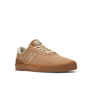 New Balance Numeric x Museum 272 Shoes in Wheat/Brown with tear-off panels.