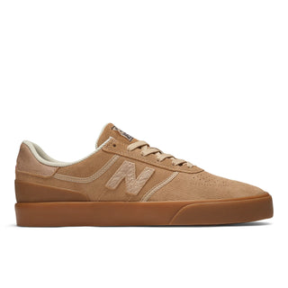 New Balance Numeric x Museum 272 Shoes in Wheat/Brown with tear-off panels.