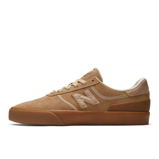 New Balance Numeric x Museum 272 Shoes in Wheat/Brown with tear-off panels.