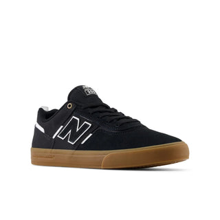 New Balance Numeric Jamie Foy 306 Shoes in Black/Gum with durable suede, mesh, and rubber underlays.