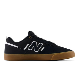 New Balance Numeric Jamie Foy 306 Shoes in Black/Gum with durable suede, mesh, and rubber underlays.