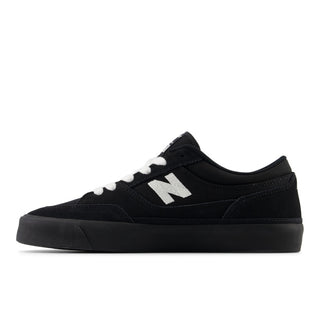 New Balance Numeric Franky Villani 417 Low Shoes in Black/White, suede and canvas upper, NDurance outsole.