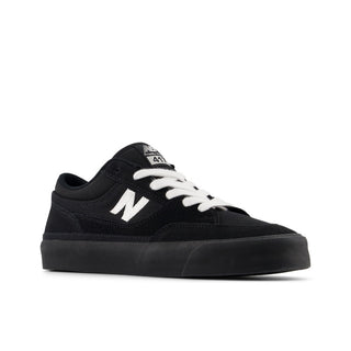 New Balance Numeric Franky Villani 417 Low Shoes in Black/White, suede and canvas upper, NDurance outsole.