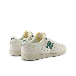 New Balance Numeric Brandon Westgate 508 Shoes in White/Forest Green