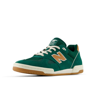 New Balance Numeric Tom Knox 600 Shoes in Marsh Green/Tan, suede, leather, and mesh upper with FuelCell foam.