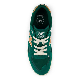 New Balance Numeric Tom Knox 600 Shoes in Marsh Green/Tan, suede, leather, and mesh upper with FuelCell foam.