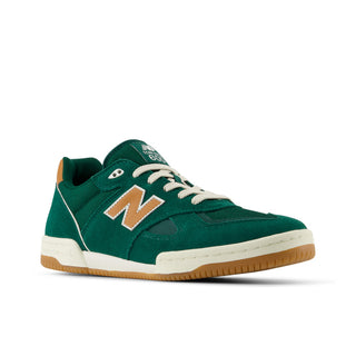 New Balance Numeric Tom Knox 600 Shoes in Marsh Green/Tan, suede, leather, and mesh upper with FuelCell foam.