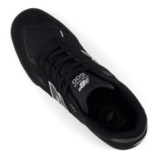 New Balance Numeric Tom Knox 600 Shoes in Black/White with suede and mesh upper