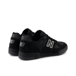 New Balance Numeric Tom Knox 600 Shoes in Black/White with suede and mesh upper