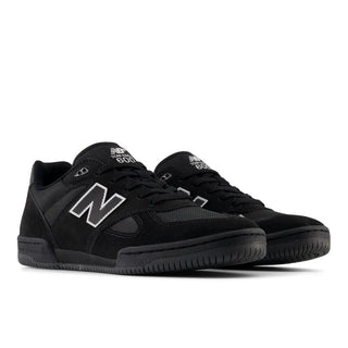 New Balance Numeric Tom Knox 600 Shoes in Black/White with suede and mesh upper