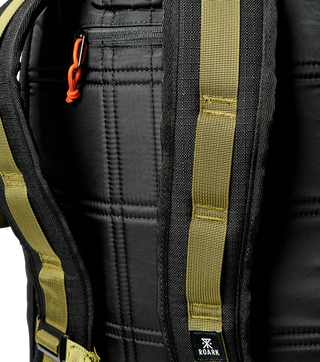 Roark Passenger 27L 2.0 Bag - Black with magnetic roll top.