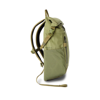 Roark Passenger 27L 2.0 Bag - Light Army with magnetic roll top.