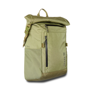 Roark Passenger 27L 2.0 Bag - Light Army with magnetic roll top.