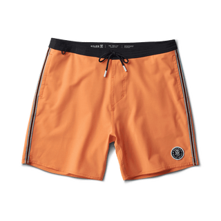 Roark Revival 17" Chiller Mixtape Boardshorts Orange with zipper pockets