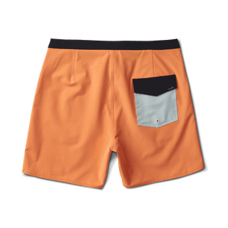 Roark Revival 17" Chiller Mixtape Boardshorts Orange with zipper pockets