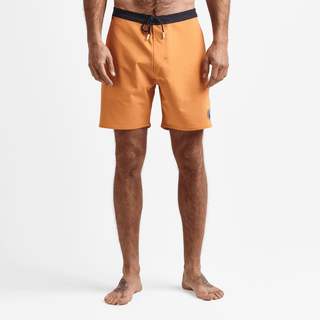 Roark Revival 17" Chiller Mixtape Boardshorts Orange with zipper pockets