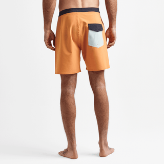 Roark Revival 17" Chiller Mixtape Boardshorts Orange with zipper pockets