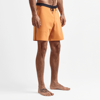 Roark Revival 17" Chiller Mixtape Boardshorts Orange with zipper pockets