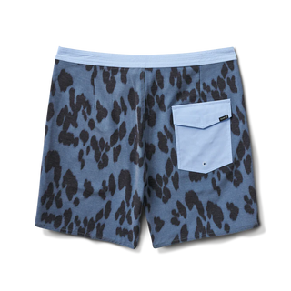 Roark Chiller 17" Mixtape Boardshorts in Sea Leopard Orion with eco-friendly fabric and 4-way stretch.