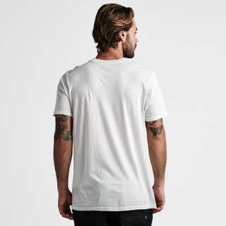 100% cotton Roark premium tee, garment dyed, Sideways in Sardegna design.