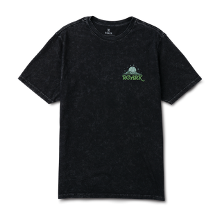 Roark Go North Premium Tee with Northern Lights graphic, premium cotton, adventure-inspired design.