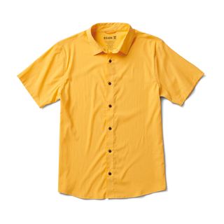 Gold Roark Bless Up Breathable Stretch Shirt with short sleeves.