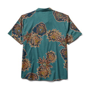 Roark Bless Up Breathable Stretch Shirt with Tactel fibers and perforated design in Aurora Flora Tundra colorway.