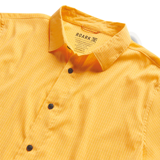 Gold Roark Bless Up Breathable Stretch Shirt with short sleeves.