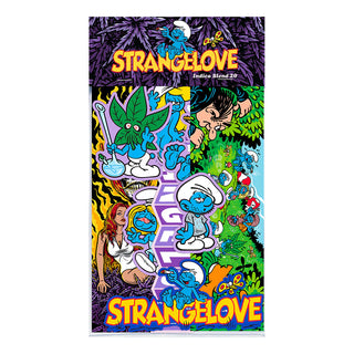 Sticker pack with Indica Blend designs by Strangelove Skateboards.
