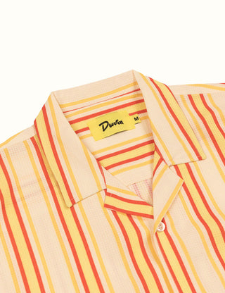 Stripe Leisure Stretch Buttonup