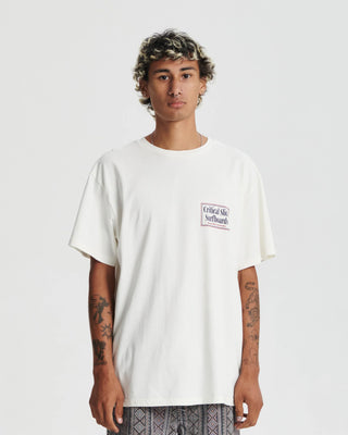 Critical Slide Society Offset Tee - Vintage White, logo design.