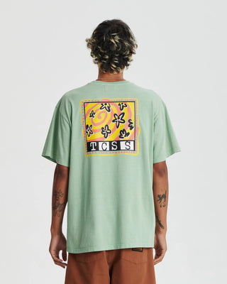 Critical Slide Society Reference Tee - Mint, bold graphic design.