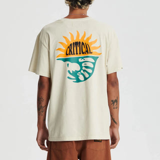 Critical Slide Society Reflection Tee - Bone, bold graphic design.