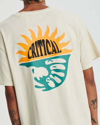 Critical Slide Society Reflection Tee - Bone, bold graphic design.