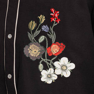 Roark Lone Wolf Embroidered Western Shirt with custom embroidery, pearl snaps, and contrast piping.