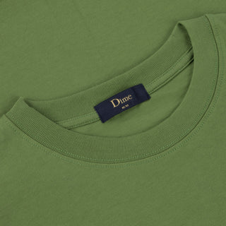 Dime Winner T-Shirt in Fir with screen-printed logo and 100% cotton construction.