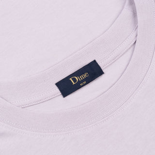 Dime MTL Ore T-Shirt in Dusty Pink with screen-printed logo.